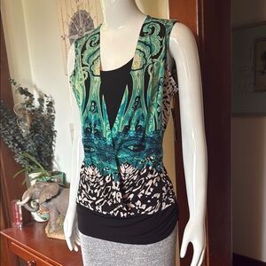 NWT Style&Co size small Women's Multicolor Sleeveless Top
